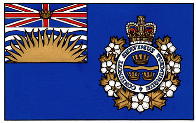 Flag of the Association of Municipal Chiefs of Police of British Columbia