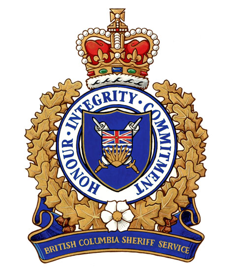 Badge of the British Columbia Sheriff Service