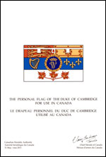 Letters patent registering the Flag of the Duke of Cambridge for use in Canada