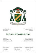 Lettres patentes concédant des emblèmes héraldiques à Thomas Edward Dowd