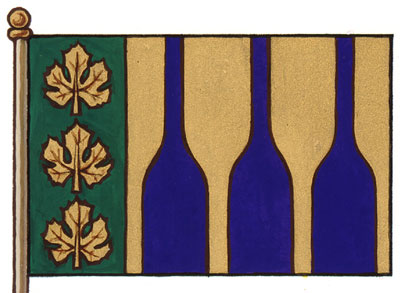 Flag for use by The Lieutenant Governor's Award for Excellence in Ontario Wines