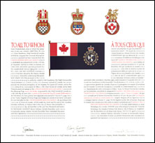 Letters patent granting a Flag to the Canada Border Services Agency