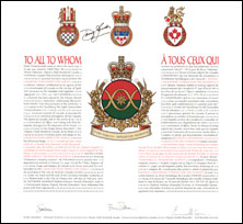 Letters patent granting a Badge to the Canadian Food Inspection Agency