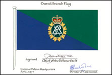 Letters patent confirming the blazon of the Badge and Flag of the Canadian Forces Dental Services