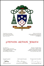 Lettres patentes concédant des emblèmes héraldiques à Stephen Arthur Jensen