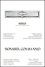 Letters patent granting an insignia to the Department of Veterans Affairs for use as the bar for Bomber Command