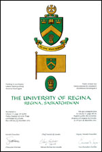 Lettres patentes concédant des emblèmes héraldiques à The University of Regina