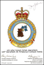 Letters patent confirming the Badge of the 405 Long Range Patrol Squadron