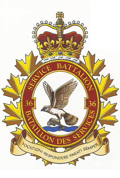 Badge of the 36 Service Battalion