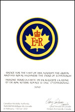 Lettres patentes enregistrant les emblèmes héraldiques de la reine Elizabeth II