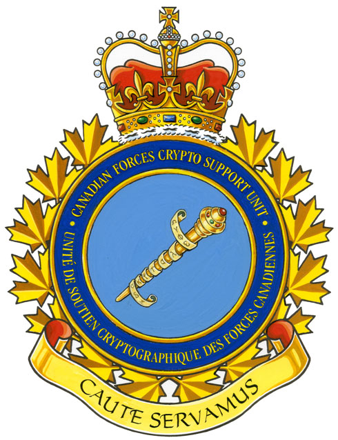 Insigne de l'Unité de soutien cryptographique des Forces canadiennes