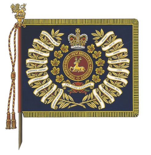 Drapeau de The North Shore (New Brunswick) Regiment